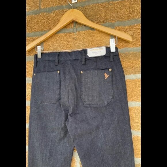 M.i.h Jeans Women's Blue Marrakesh High-rise Kick-flare Jeans 27 - Picture 10 of 15